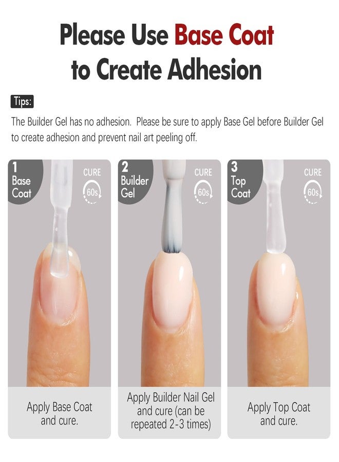 FZANEST Builder Gel Hema-free, Soak-Off Sculpting Gel For Quick Nail Extension Repair And Strengthening Long-Lasting Builder Base With Brush-On Salon-Quality Nails At Home - Image 2
